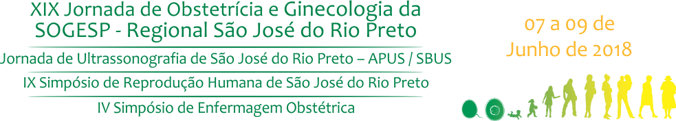 XIX JORNADA DE OBSTETRICIA E GINECOLOGIA DA SOGESP – REGIONAL DE SÃO JOSÉ DO RIO PRETO